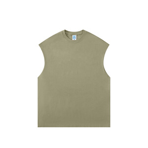 Chaleco sin Mangas de Peso Pesado 305g, Nuevo Producto Primavera/Verano 2026, Chaleco Casual Holgado de Color Liso - Product Image 4