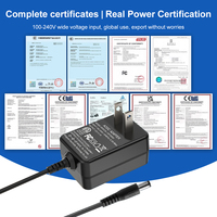 Adaptateur d'alimentation ESann avec prise américaine, AC 100-240V, DC 12V 1A 12W, protection contre les courts-circuits, prise DC 5.5x2.5mm