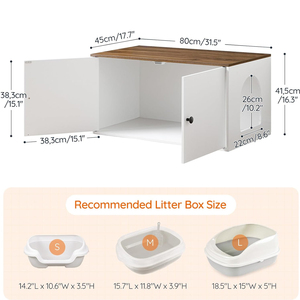 Meuble pour chat JIAMEIJIA FURNITURE, armoire haute minimaliste blanche à arche droite, maison moderne pour animaux de compagnie - Product Image 4