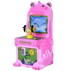 2024 nouveau Double personnes en plastique jeux à pièces course avion tir Machine à jeu à pièces - Product Image 4