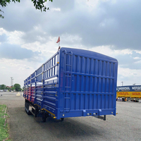 Semi-remorques de transport de marchandises fermées en acier robustes de 16 m avec une charge utile maximale de 60 T pour la logistique et le transport de conteneurs