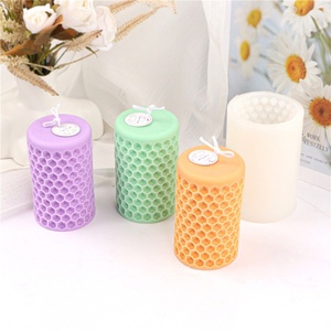 Wholesale Eco-Friendly Dishwasher Safe Pillar Silicone Resin Cylindrical Candle Mold for Home Decoration Scented Candle - Product Image 6