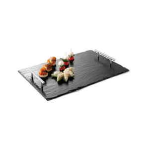 Mesetas redondas de pizarra de alta calidad para servir comida en cocinas, hoteles, restaurantes, cafeterías, restaurantes y suministros para hoteles - Product Image 3