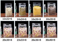 Sac sous vide alimentaire en plastique transparent Portable, prix de gros, sac de grains de haricots, noix, emballage de pesage