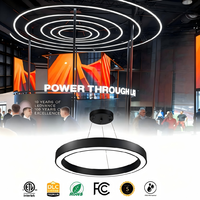 Profils circulaires en aluminium de 1200 mm de diamètre, pièces de lampe, sur mesure ODM OEM pour la décoration de plafonds de centres commerciaux et de villas