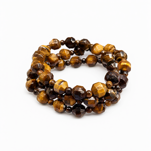 Pulsera de Cuentas Hexagonales de Ojo de Tigre - Un Viaje hacia la Fuerza y la Claridad (UNA PIEZA SOLA) - Product Image 3