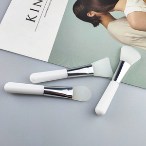 Spatola per <span class=keywords><strong>Trucco</strong></span> in Plastica e Silicone, <span class=keywords><strong>Paletta</strong></span> Cosmetica con Manico per Applicazione Fondotinta - Product Image 1