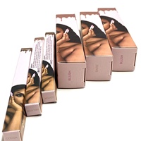 Boîte en papier pour emballage de gloss à lèvres avec impression à chaud, design personnalisé, boîte pour tube de rouge à lèvres pour cosmétiques