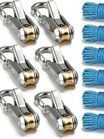 Lot de 6 outils de tension de corde, best-seller, accessoire de fixation pour tente de camping avec boucle fixe, corde télescopique pour camping-car