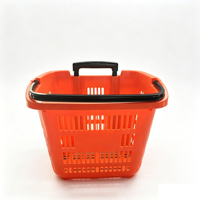 Panier de courses portable grande capacité en plastique PP épaissi, idéal pour les supermarchés et les magasins de proximité