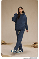 Nouvelle Collection Automne Hiver : Ensemble Survêtement Homme Doublé Polaire Oversize – Sweat à Capuche et Pantalon de Jogging 2 Pièces Style Streetwear