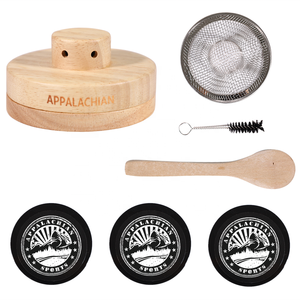 EASTOMMY Torche à fumer en chêne <span class=keywords><strong>ET</strong></span>-809201, cerise, pomme <span class=keywords><strong>et</strong></span> noix de pécan, infuseur à bourbon avec 4 copeaux de bois aromatisés - Product Image 5