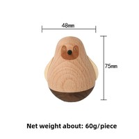 Jouet créatif en bois Roly Poly, ornement cerf nordique, presse-papiers, décoration d'intérieur
