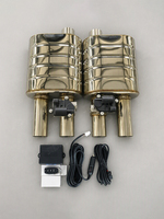 Système d'échappement universel pour voiture de 3 pouces avec silencieux à valve, valve de coupure électrique, tube perforé, silencieux interne avec interrupteur à distance