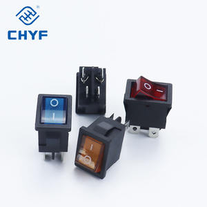 On-off 15a 12vac מתג נדבק עם אור ירוק צהוב אדום מתג 6 פינים עבור מכשירי חשמל ביתיים 110v 220v 24v 24v - Product Image 4