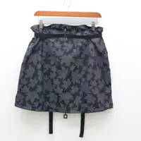 卸売メープルリーフ明るい反射スカートプラスサイズショートスカート調節可能なベルトAラインスカート