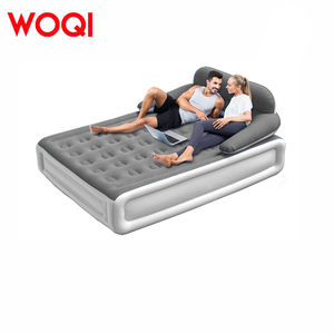 WOQIダブルベッドインフレータブルエアマットレス、ポンプ内蔵セルフブローアップリビングルームホテルパークバスルーム用 - Product Image 2