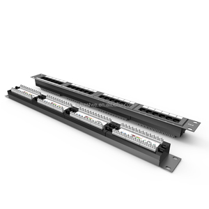 แผงแพทช์ CAT 6 ขนาด 19 นิ้ว 1U แบบ 24 พอร์ต สำหรับติดตั้งบนแร็ค UTP RJ45 - Product Image 2