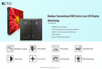Top fixe installer P5 Led écran extérieur fer Cabinet Led affichage panneau étanche Hd publicité Led écran 960x960mm