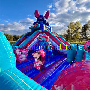 Combinaison de trampoline gonflable et de toboggan sur le thème des personnages de Star Chicks, adorés des enfants - Product Image 3