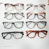 Montures de lunettes optiques en acétate de styles variés, montures complètes, OEM ODM, logo personnalisé, commande en gros