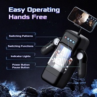 Masturbateur masculin automatique chauffant, 8 modes de poussée, 10 modes de vibration, manchon en silicone à aspiration mains libres, dispositif télescopique