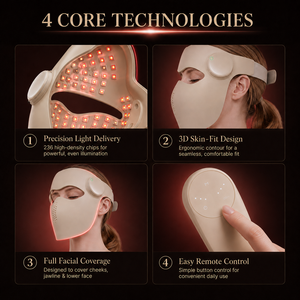 <span class=keywords><strong>Masque</strong></span> facial sans fil en silicone 5D 1064 pour rajeunissement de la peau, appareil de soin complet, tendance 2026 - Product Image 3