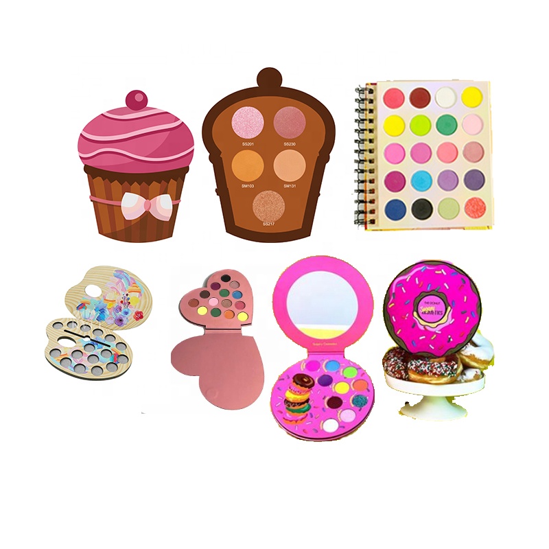 Индивидуальная картонная палитра теней для век, палитра теней для век с высоким пигментом, частная торговая марка