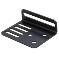 Soporte de Montaje Ajustable de Chapa Metálica con Recubrimiento de Polvo Negro, Estructura de Soporte de Acero y Aluminio Perforado para Equipos