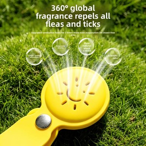 Collier pendentif en gel de silicone à l'<span class=keywords><strong>huile</strong></span> <span class=keywords><strong>essentielle</strong></span> anti-puces pour chiens et chats de petite et moyenne taille - Anti-moustiques et parasites externes - Product Image 3