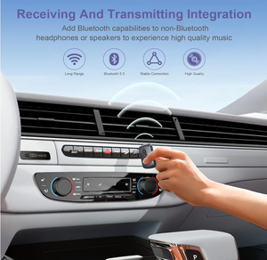 Agetunr J40 Hot Portable Avion <span class=keywords><strong>Bluetooth</strong></span> V5.3 <span class=keywords><strong>Récepteur</strong></span> Sans Fil <span class=keywords><strong>Émetteur</strong></span> <span class=keywords><strong>Voiture</strong></span> Aux <span class=keywords><strong>Bluetooth</strong></span> Audio Musique <span class=keywords><strong>Émetteur</strong></span> <span class=keywords><strong>Récepteur</strong></span> 3.5mm - Product Image 6