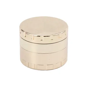 Rukioo Smoking Accessories Custom Metal Smoke Grinder 63MM 4 Layers Stainless Steel Herb Grinder