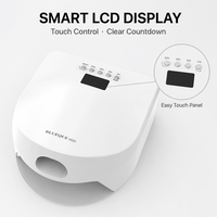 Lampe UV LED pour ongles à 57 perles, double zone 365nm 405nm, infrarouge, capteur automatique, écran LCD, lumière de polymérisation des ongles, vente en gros directe d'usine