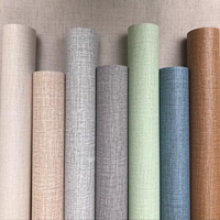 Papier peint en tissu PVC ORON, lin, imperméable, 3D, auto-adhésif, rouleaux de papier peint, décorations murales intérieures pour la maison, meubles de luxe