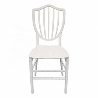 Schildförmiger Rückenlehnenstuhl für den Außenbereich, weiß, stapelbar, aus Kunststoff (PP), Chiavari-Stil, für Veranstaltungen, Partys, Hochzeiten, Hotels, Esszimmer