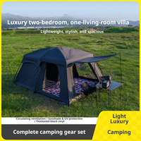 Tente de camping, auvent de glamping, tente de plein air, abri imperméable, équipement de camping familial, matériel de camping en plein air