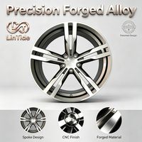 Rueda Forjada Personalizada de 5 Radios Cóncavos en Color Gris Metálico, con PCD, ET y CB Personalizados para Vehículos de Alto Rendimiento