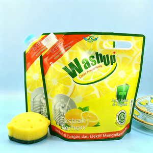 Sachet Doypack en plastique avec bec verseur pour liquides, 1L 2L 3L 5L, pour lave-vaisselle et nettoyage de cuisine - Product Image 1