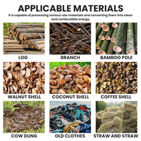 Equipo de Producción de Combustible de aserrín grande, molino de pellets de biomasa de paja de cáscara de arroz