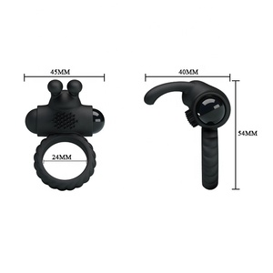 Mannelijke Vibrerende Haan Ringen Tijd Blijvende Penis <span class=keywords><strong>Ring</strong></span> Voor Mannen Konijn Vibrator Clitoris Stimulatie Seksspeeltje - Product Image 5