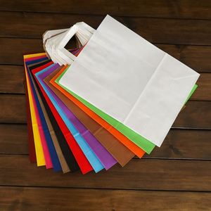 Paper Shopping Bags Shopping Bags with Logos Thank You Retail Custom logo Bolsas De Papel Trucker Hat Kraft Paper Bags - Product Image 3