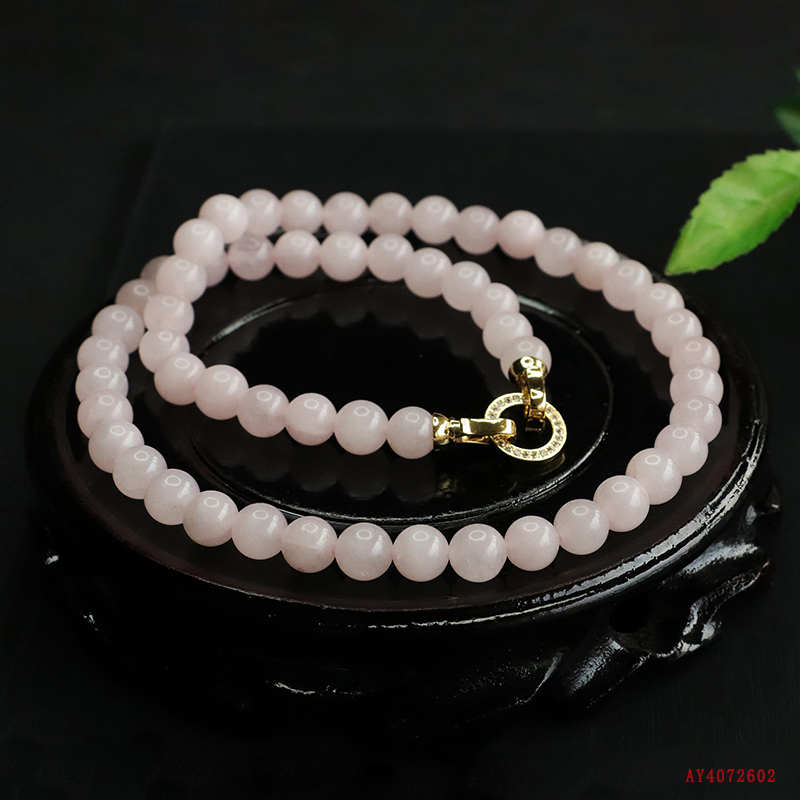 Juanyu Crystal Stretch Beads Amethyst Rose