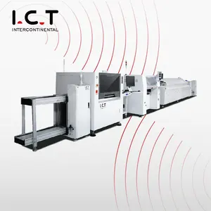 Línea de máquina de montaje de PCB ICT, línea de producción llave en mano de panel solar Smt para PCBA, máquinas de línea de montaje SMT completamente automáticas