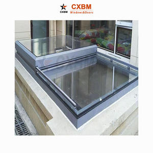 Fenêtre de toit coulissante verticale moderne en alliage d'aluminium insonorisée et durable à double vitrage pour escalier et bar à domicile - Product Image 3