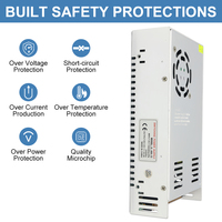 ESANN CE RoHS FCC Alimentation à découpage AC/DC 5V 12V 24V SMPS IP20 pour intérieur, convertisseur d'alimentation, transformateur DC pour l'industrie de l'éclairage LED
