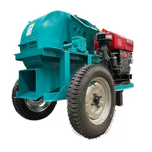 Wholesale diesel wood chipper crusher 25hp 110hp multifunction wood chipper shredder for sawdust powder