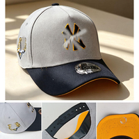 Casquette de baseball ajustable, unisexe, à calotte rigide, brodée, protection solaire, pour sports de plein air, nouveau design à fermeture à pression