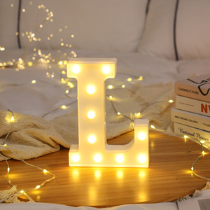 Lettres Lumineuses LED Blanc Chaud 8,9 pouces, Lettre Mosaïque K pour Ballons, Décorations d'Anniversaire et de Fête - Product Image 2