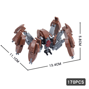 New Star MOC2004 Cangrejo <span class=keywords><strong>Robot</strong></span> <span class=keywords><strong>Mini</strong></span> Juego de bloques de construcción electrónicos Figuras de juguete de construcción a escala 1:36 para niños - Product Image 2