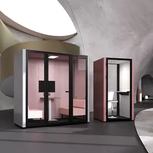 Flexspace Modern ofis taşınabilir özel toplantı ses geçirmez standında ofis Pod tek ses geçirmez odak odası